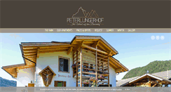 Desktop Screenshot of peterlungerhof.it